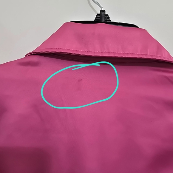 ZARA‎ women's size Large Oversized Long Sleeve Satin Button Up Shirt Pink - Picture 13 of 16